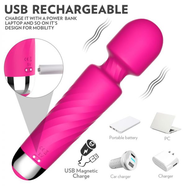 HERO MASAJEADOR VIBRADOR MULTIFUNCIONAL RECARGABLE USB - Imagen 3