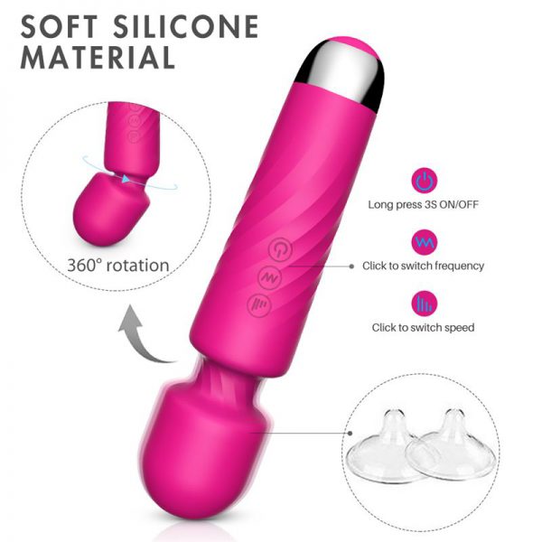 HERO MASAJEADOR VIBRADOR MULTIFUNCIONAL RECARGABLE USB - Imagen 5