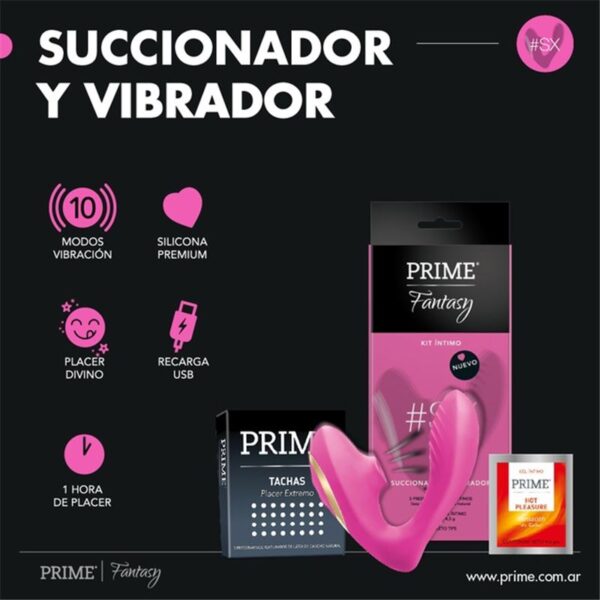 SUCCIONADOR Y VIBRADOR  PRIME FANTASY