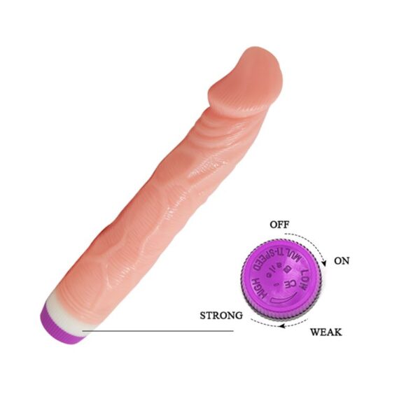 PENE VIBRADOR IMPORTADO 22cm x 4cm - Imagen 3