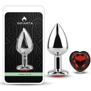 Plug Anal Metalico corazon Small